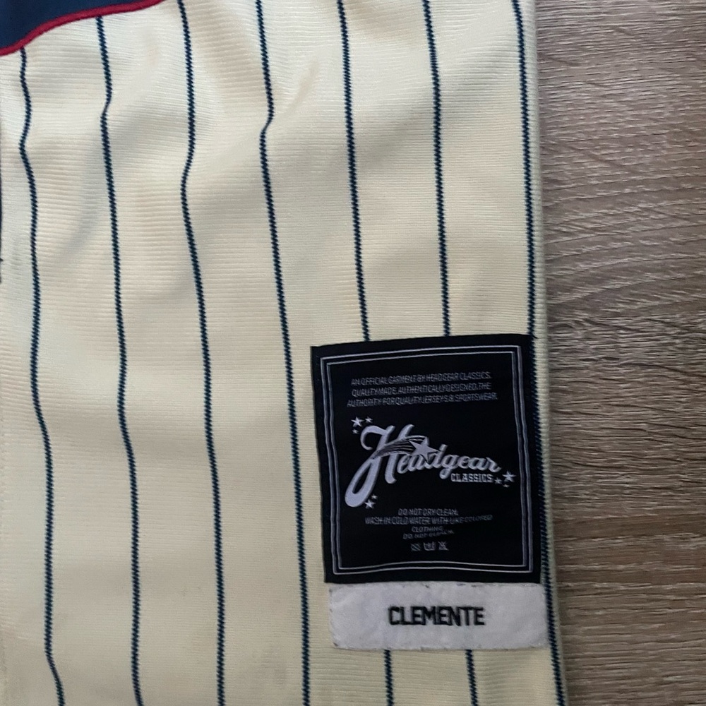Vintage Headgear Classics Roberto Clemente #21 Senadores Baseball Jersey XS - Picture 5 of 6